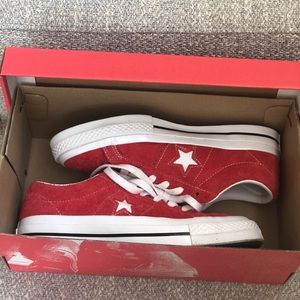 NWT Low Top Suede Converse Sneakers NEW IN BOX